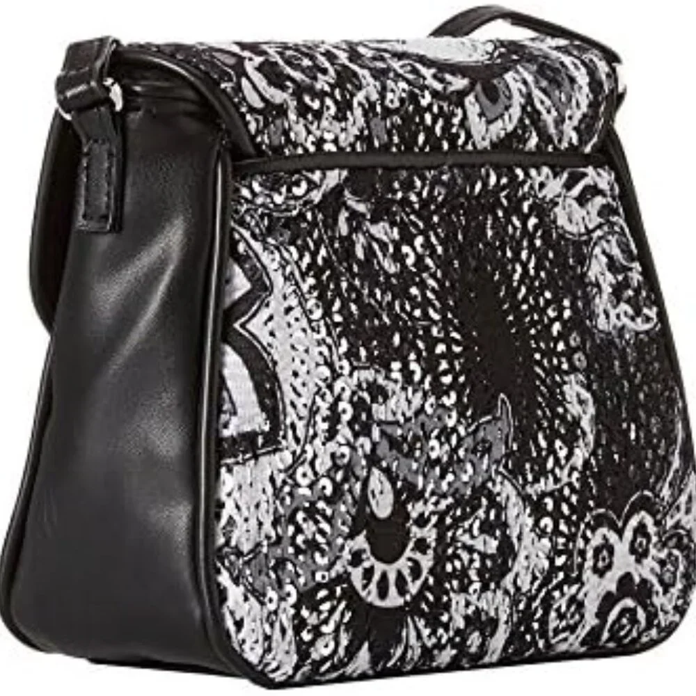 NWT Vera Bradley Summer Sparkle Crossbody Midnight Paisley